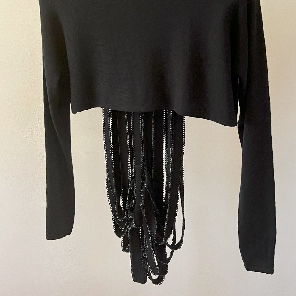 Black Crop Top - Picture 6 of 9